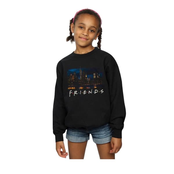 Friends Sweatshirt med foto av New Yorks skyline för flickor