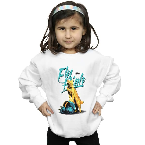 Marvel Captain Marvel Fly High Sweatshirt för flickor