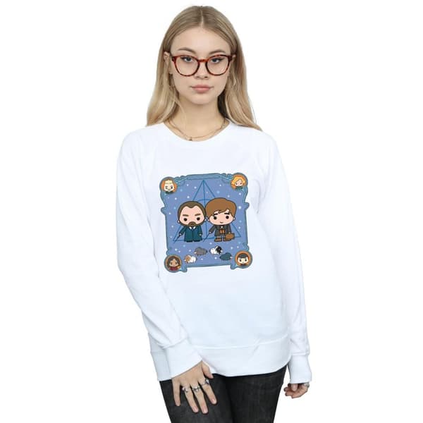 Fantastic Beasts Dam/Tjej Chibi Newt And Dumbledore Sweatshirt