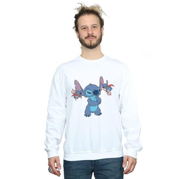 Disney Mens Lilo And Stitch Little Devils Sweatshirt