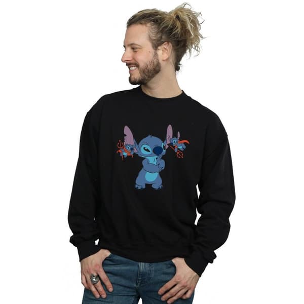 Disney Mens Lilo And Stitch Little Devils Sweatshirt
