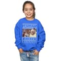 Miniatyrbillede 2 af 3: Friends Girls Fair Isle Holiday Armadillo Sweatshirt