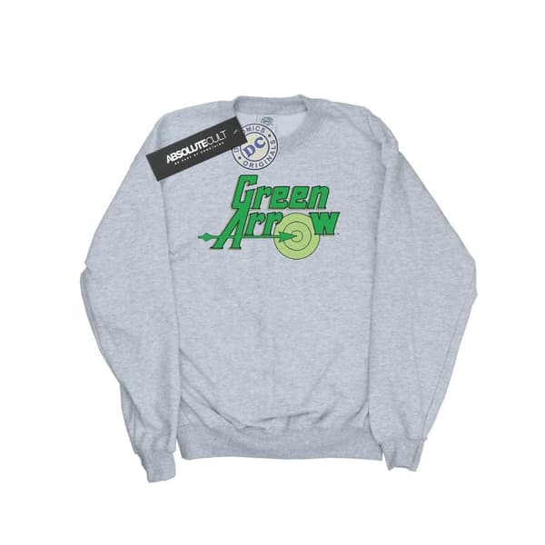 DC Comics Boys Green Arrow Text Logo Sweatshirt