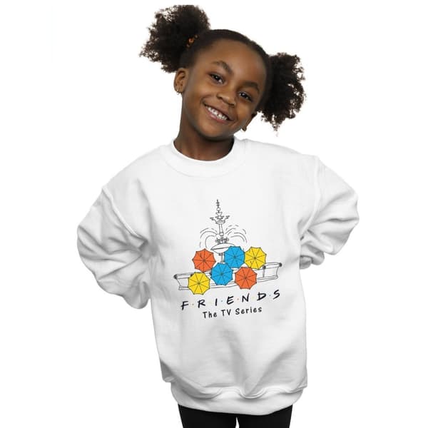 Friends Sweatshirt med fontäner och paraplyer för flickor