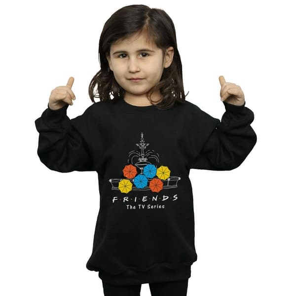 Friends Sweatshirt med fontäner och paraplyer för flickor