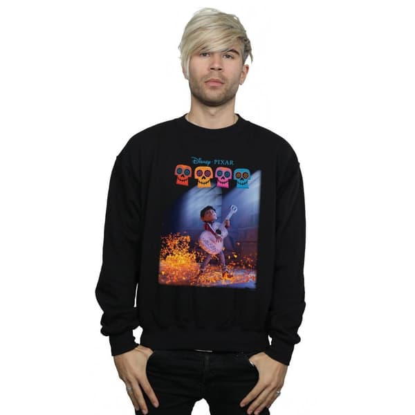 Disney Mens Coco Miguel Playing Guitar Sweatshirt