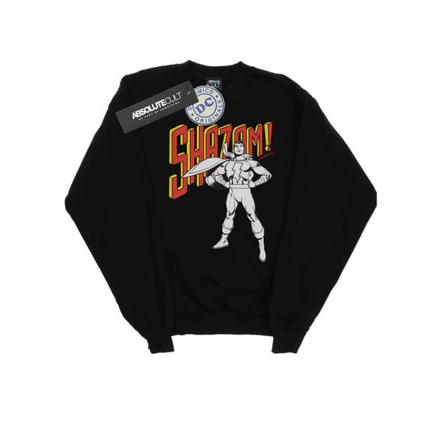 DC Comics Womens/Ladies Shazam Mono Action Pose Sweatshirt