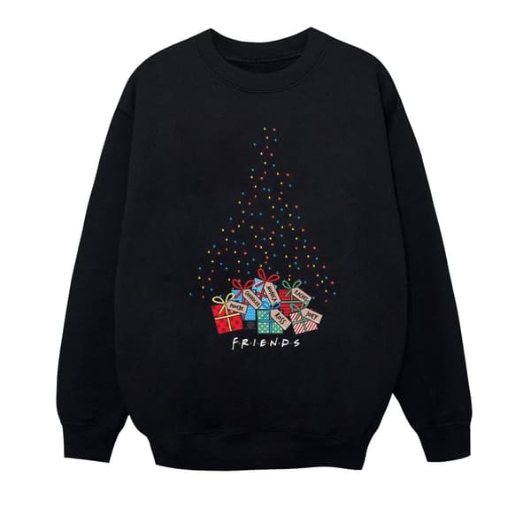 Friends Girls Christmas Tree Lights Sweatshirt