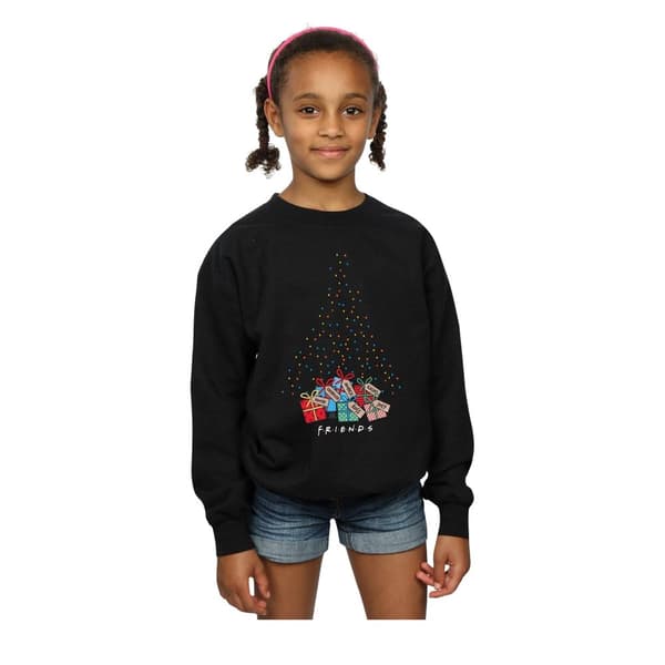 Friends Girls Christmas Tree Lights Sweatshirt