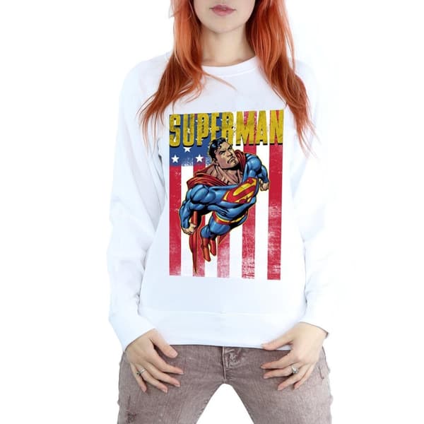 DC Comics Womens/Ladies Superman Flight Sweatshirt