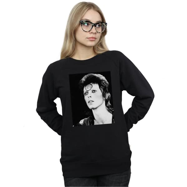 David Bowie Womens/Ladies Ziggy Looking Sweatshirt