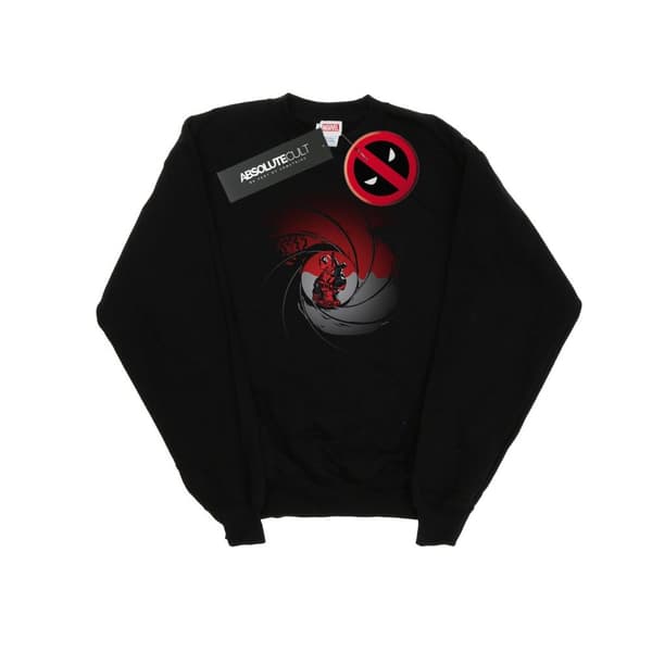 Marvel Womens/Ladies Deadpool Gun Barrel Sweatshirt Black XL