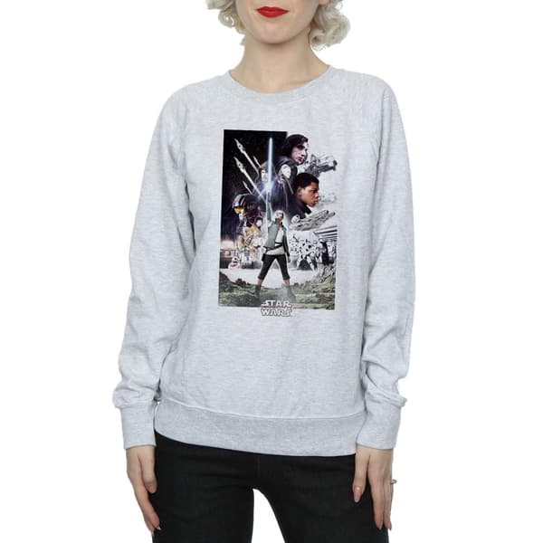 Star Wars Dam/kvinnor The Last Jedi - Sweatshirt med karaktärsaffisch