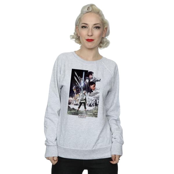 Star Wars Dam/kvinnor The Last Jedi - Sweatshirt med karaktärsaffisch