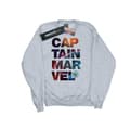 Miniatyrbild 1 av 3: Marvel Sweatshirt med rymdtext för pojkar Captain Marvel