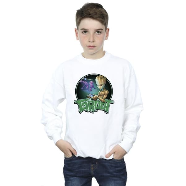 Marvel Boys Guardians Of The Galaxy Groot Gaming Ring Sweatshirt