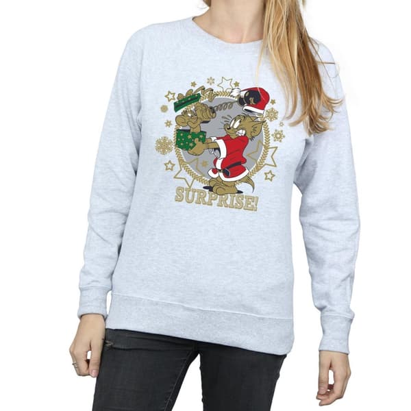 Tom And Jerry Sweatshirt med julöverraskning för kvinnor/damer