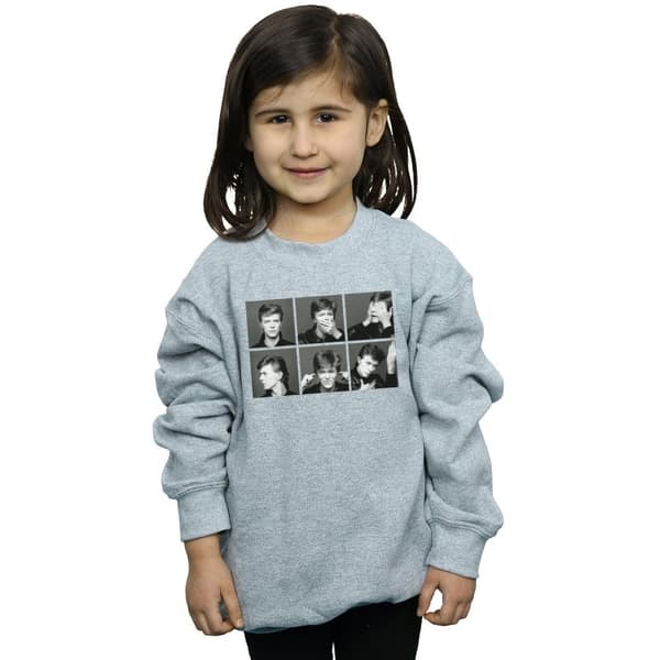 David Bowie Sweatshirt med fotocollage för flickor