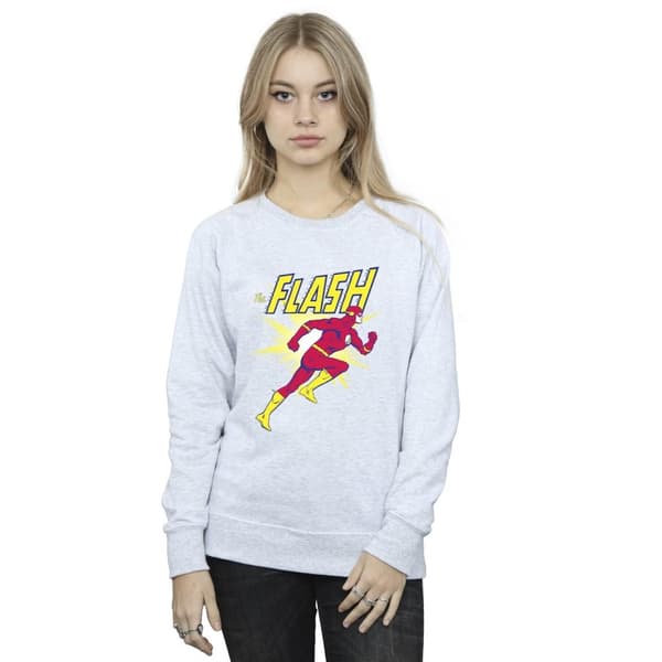 DC Comics Womens/Ladies The Flash Running Sweatshirt