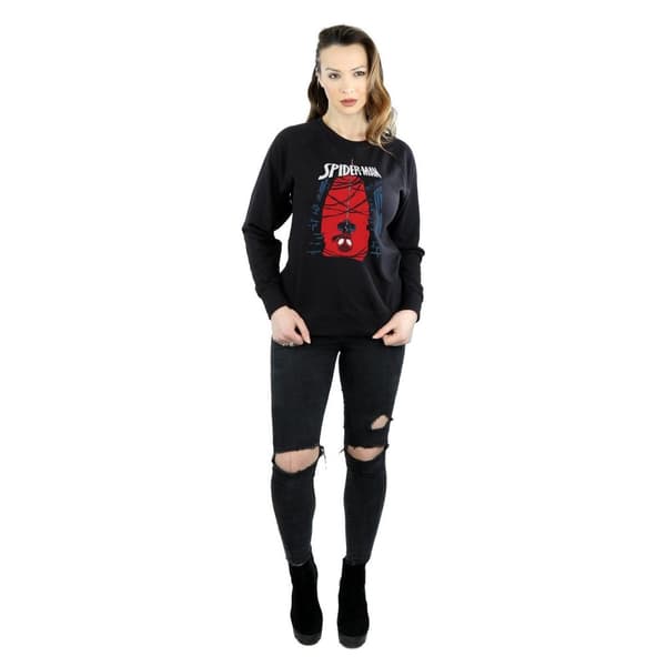 Marvel Womens/Ladies Spider-Man Hanging Sketch Sweatshirt