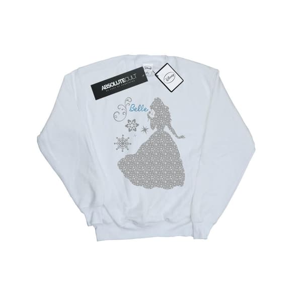 Disney Princess Womens/Ladies Belle Christmas Silhouette Sweatshirt
