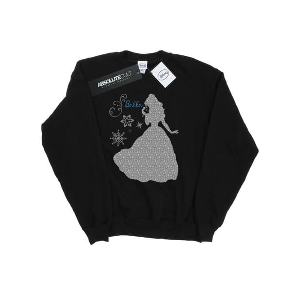Disney Princess Womens/Ladies Belle Christmas Silhouette Sweatshirt