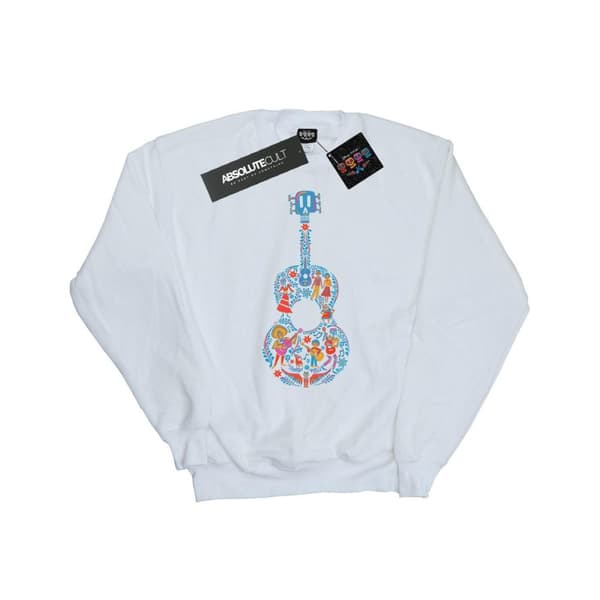 Disney Mens Coco Guitar Pattern Sweatshirt