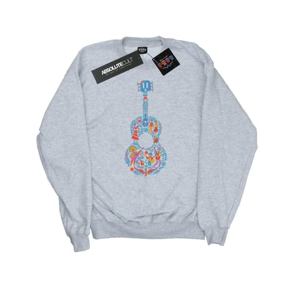 Disney Mens Coco Guitar Pattern Sweatshirt