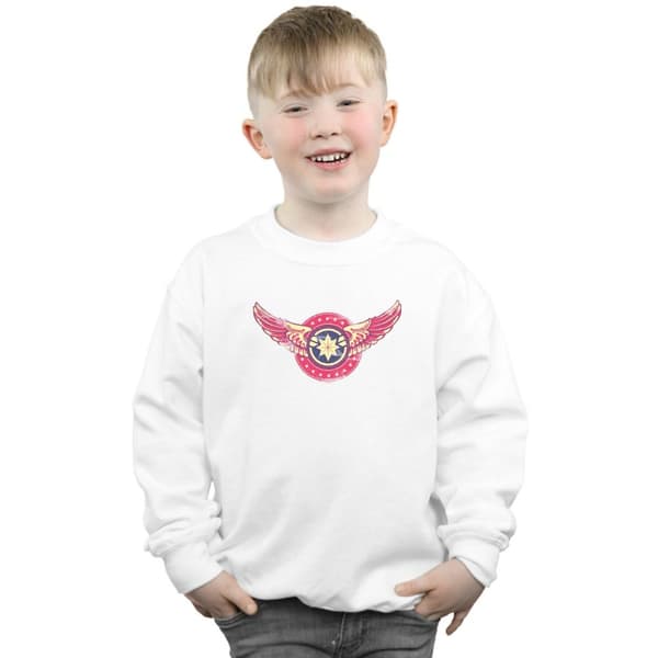 Marvel Sweatshirt med vingar och lapp från Captain Marvel för pojkar