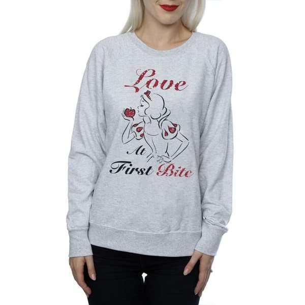 Disney Princess Womens/Ladies Snow White Love At First Bite Sweatshirt