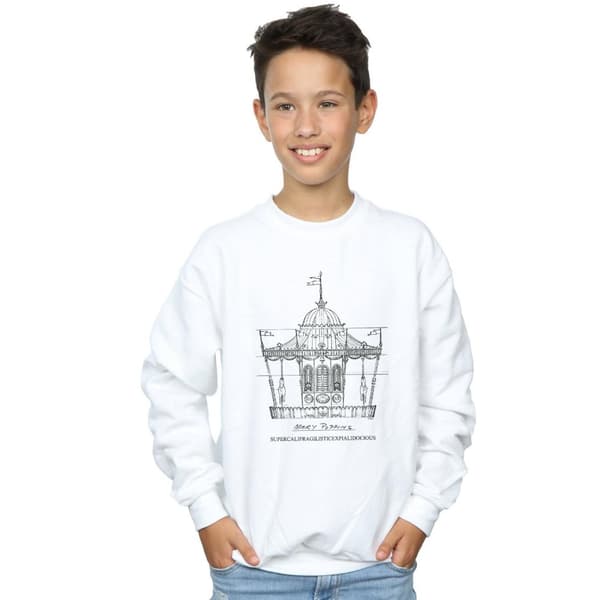 Disney Pojkar Mary Poppins Karusell Sketch Sweatshirt