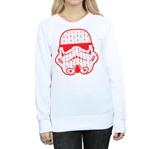 Star Wars Sweatshirt med stormtrooperhjälm och julklappar för kvinnor/damer