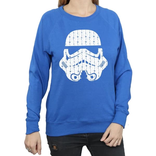 Star Wars Sweatshirt med stormtrooperhjälm och julklappar för kvinnor/damer
