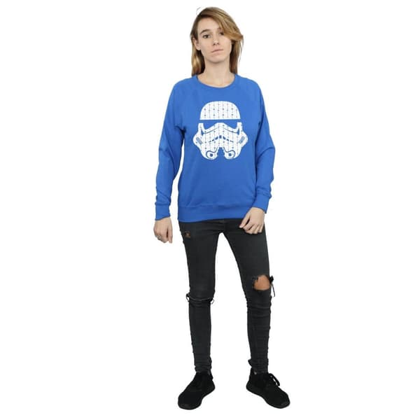 Star Wars Sweatshirt med stormtrooperhjälm och julklappar för kvinnor/damer