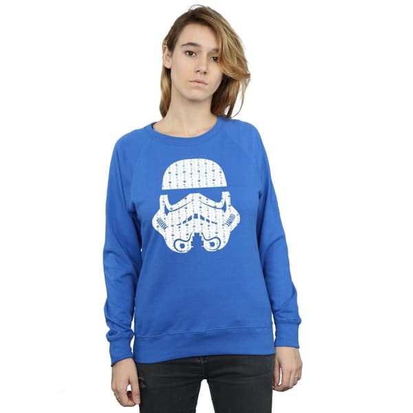 Star Wars Sweatshirt med stormtrooperhjälm och julklappar för kvinnor/damer