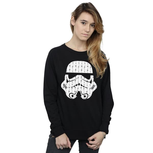 Star Wars Sweatshirt med stormtrooperhjälm och julklappar för kvinnor/damer