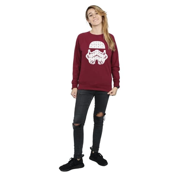 Star Wars Sweatshirt med stormtrooperhjälm och julklappar för kvinnor/damer