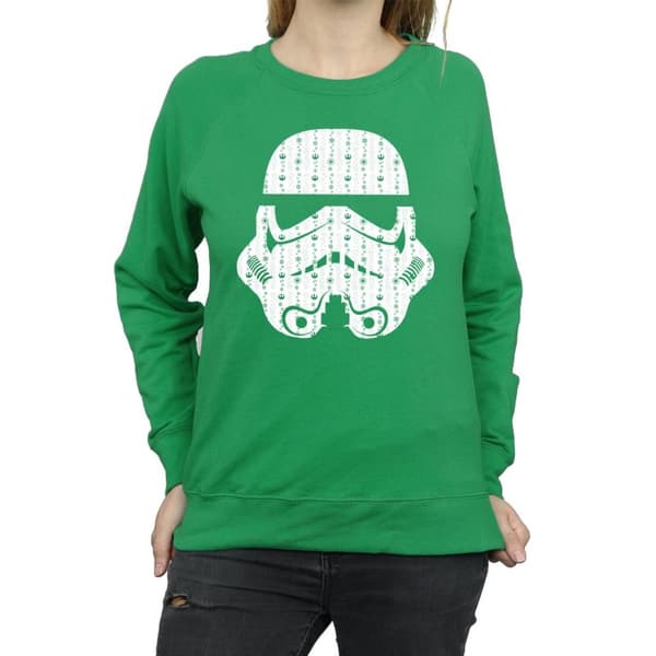 Star Wars Sweatshirt med stormtrooperhjälm och julklappar för kvinnor/damer