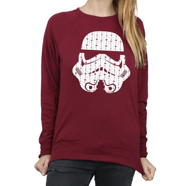 Star Wars Sweatshirt med stormtrooperhjälm och julklappar för kvinnor/damer