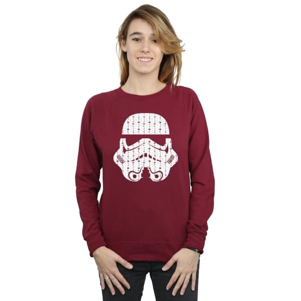 Star Wars Sweatshirt med stormtrooperhjälm och julklappar för kvinnor/damer