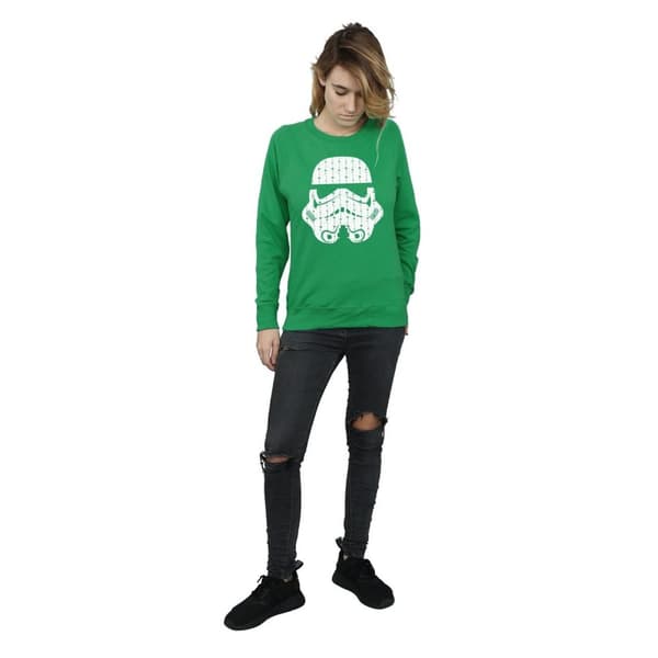 Star Wars Sweatshirt med stormtrooperhjälm och julklappar för kvinnor/damer