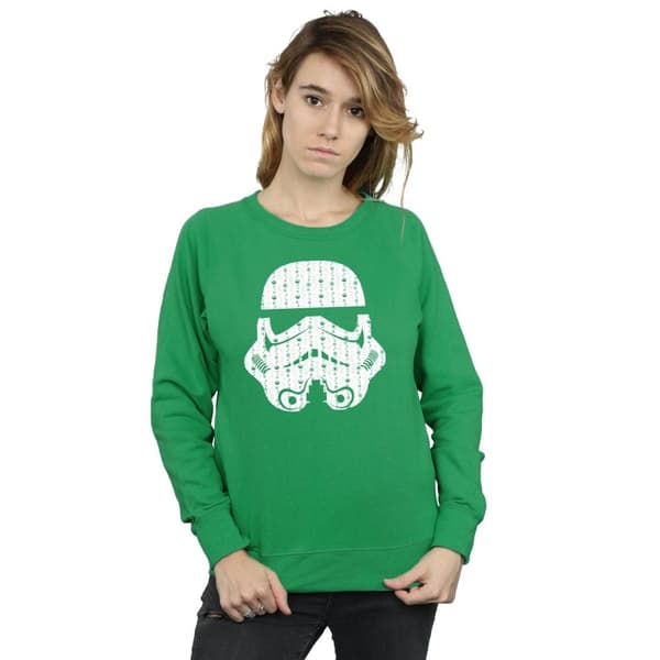 Star Wars Sweatshirt med stormtrooperhjälm och julklappar för kvinnor/damer