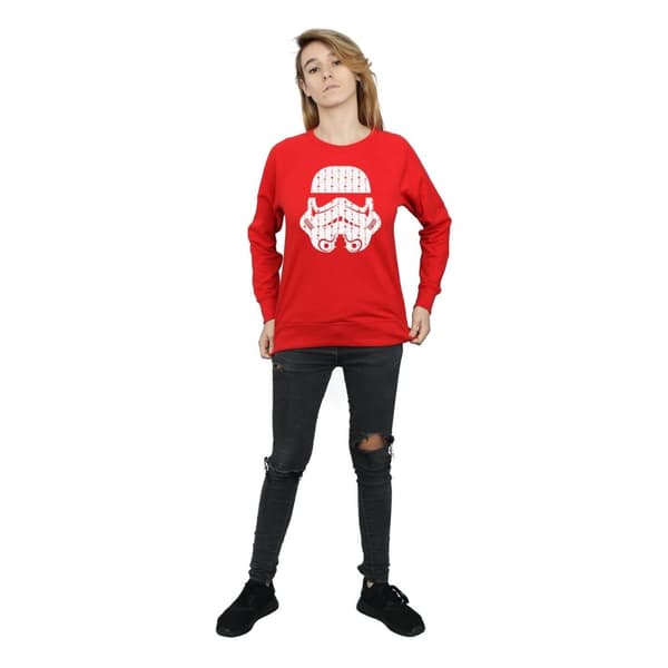 Star Wars Sweatshirt med stormtrooperhjälm och julklappar för kvinnor/damer