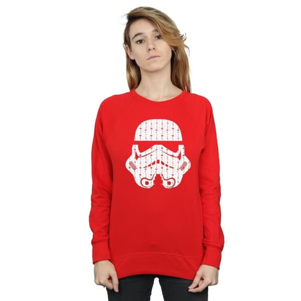 Star Wars Sweatshirt med stormtrooperhjälm och julklappar för kvinnor/damer