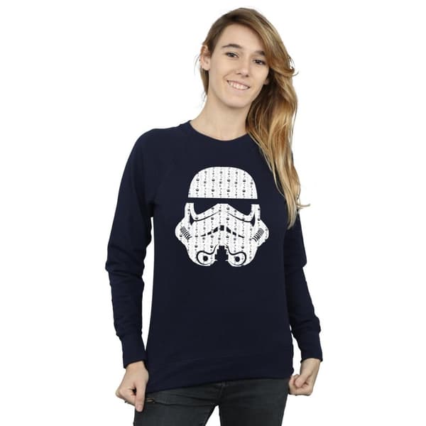 Star Wars Sweatshirt med stormtrooperhjälm och julklappar för kvinnor/damer