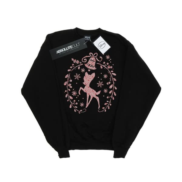 Disney Mens Bambi Christmas Wreath Sweatshirt