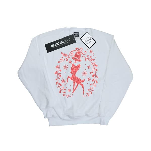 Disney Mens Bambi Christmas Wreath Sweatshirt