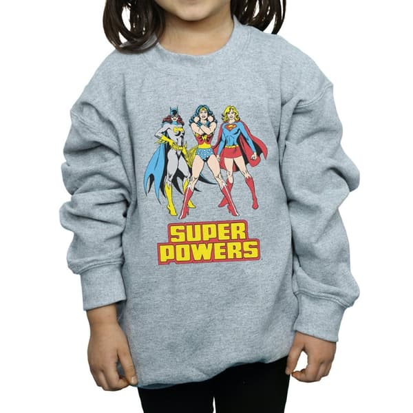 DC Comics Girls Wonder Woman Super Power Group Sweatshirt