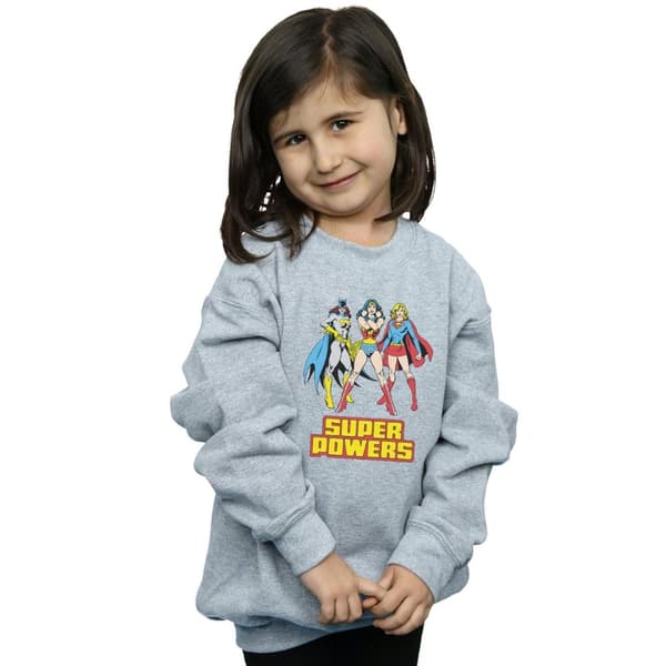 DC Comics Girls Wonder Woman Super Power Group Sweatshirt