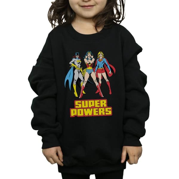 DC Comics Girls Wonder Woman Super Power Group Sweatshirt